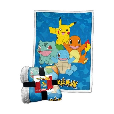 Character World Fleecová deka Pokémon Happy Crew 100x150