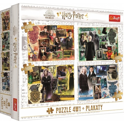 TREFL Puzzle Harry Potter 4v1 158454