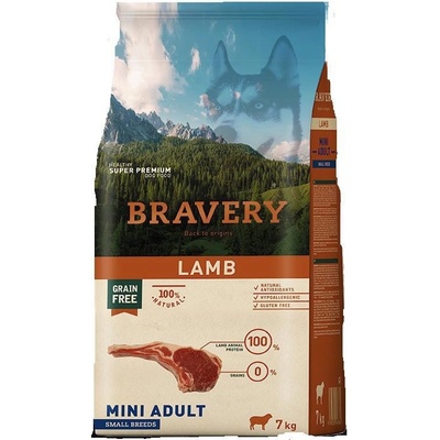 Bravery dog Adult Mini Lamb 2 x 7 kg