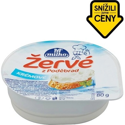 Milko Žervé z Poděbrad krémové 80g