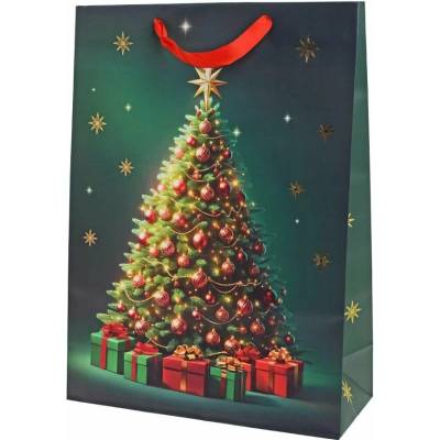 Darčeková taška Classic Christmas tree 41x30x12cm 251501 - Taška darčeková
