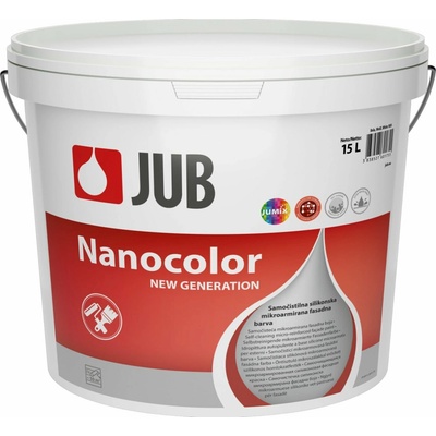 JUB NANOCOLOR - samočistiaca silikónová fasádna farba - biely - 15 l