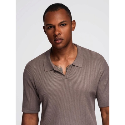 Ombre pánské polo triko OM-POSS-0160 ASH