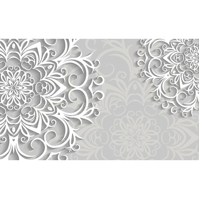 Preinterier FT3421 Fototapeta na stenu Sivé kvety vlies 104cm x 70cm