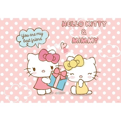 Preinterier FT2095 Fototapeta na stenu Hello Kitty a Mimmy vlies 152cm x 104cm