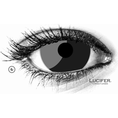 Lucifer Crazy šošovky - dioptrické - BLACK mini sclera 2 šošovky