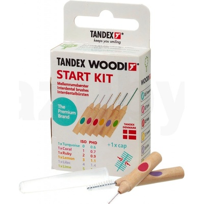 Tandex Woodi Start Kit mezizubní kartáček 6 ks – Hledejceny.cz