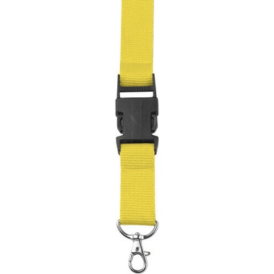 Snúrka na krk s karabínkou na kľúče žltá P219.048 25 mm