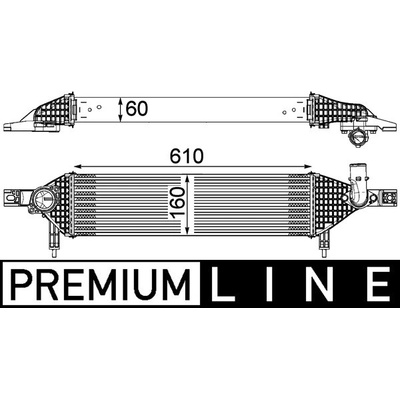 Chladič plniaceho vzduchu MAHLE ORIGINAL CI 320 000P (CI320000P)