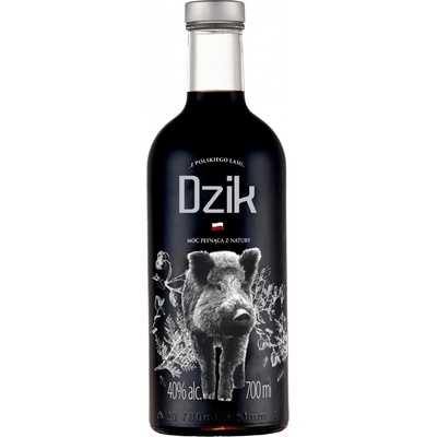Dębowa Vodka Black Dzik 40% 0,7 l (holá láhev)