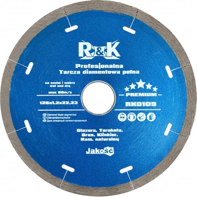 R&K Premium Kotúč diam. plný 125 x 5 x 1.4 x 22.23 mm RK0109