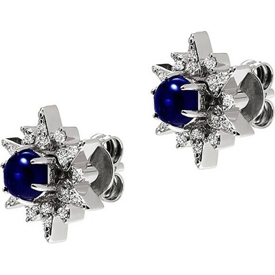 Emporio Armani strieborné náušnice s kubickými zirkónmi hviezda EG3603040