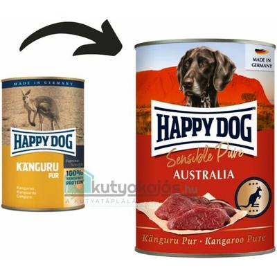 Happy Dog Känguru Pur Australia klokanie 6 x 400 g