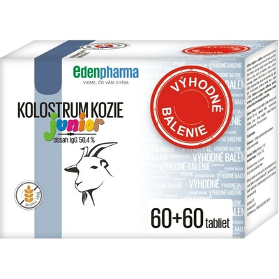 EdenPharma KOLOSTRUM KOZE Junior Výhodné bal. 2 x 60 tablet