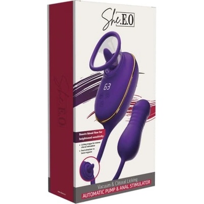 She.E.O Licking Clitoral Pump & Anal Stimulator, klitoriálna pumpa a stimulátor