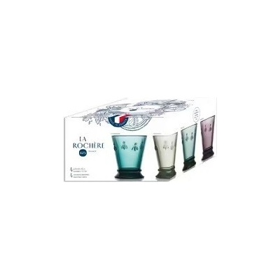 La Rochere Pohár ABEILLE mix farieb 4 x 260 ml