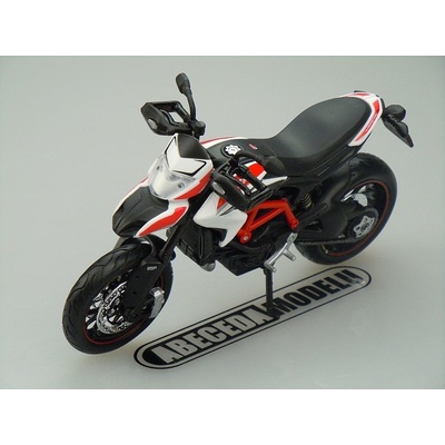 Maisto Motorka Ducati Hypermotard SP rok 2013 bielo-červená 1:12