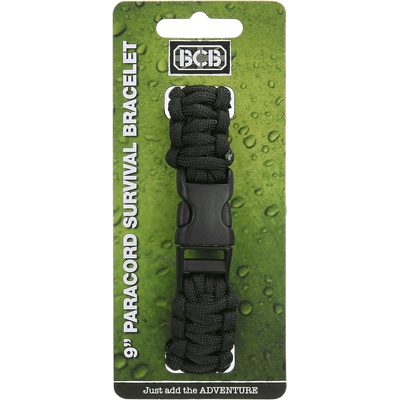 BCB Paracord Vojenský náramok 9 - čierny