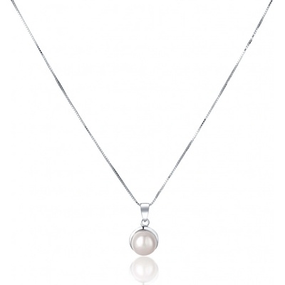 JwL Luxury Pearls Nežný náhrdelník s pravou bielou perlou JL0676