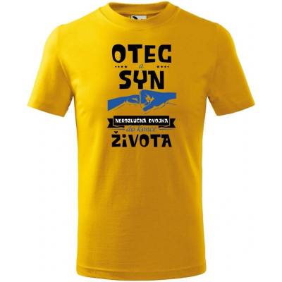 Dobrý triko dětské tričko Nerozlučná dvojka Žlutá – Hledejceny.cz