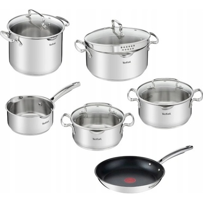 Súprava hrncov Tefal Duetto+ nerezová oceľ 10 ks indukcia G732SA55