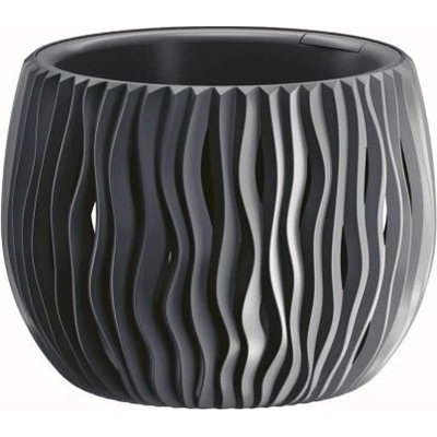 TMX Květináč s vkladem SANDY BOWL antracit 29 cm