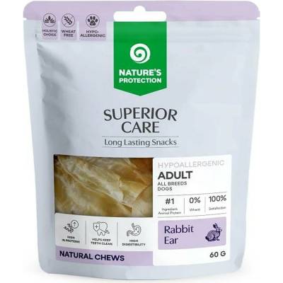 Nature's Protection Superior Care Dog snack králičí uši 60 g