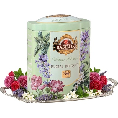 Basilur Vintage Blossoms Floral Bouquet plech 100 g