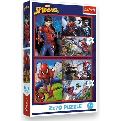 TREFL Marvel Spiderman Pavoučí příbehy 2x70 dílků
