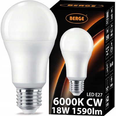 Milio LED žiarovka E27 A80 18W 1590Lm studená biela