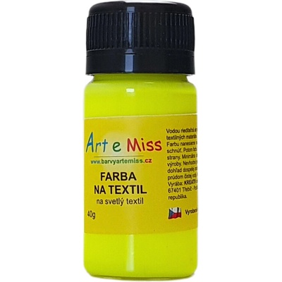 ARTEMISS Farba na textil 71 neón žltá 40 g