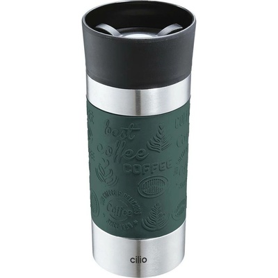 Cilio Viaggio Termohrnek 360 ml tmavě zelená