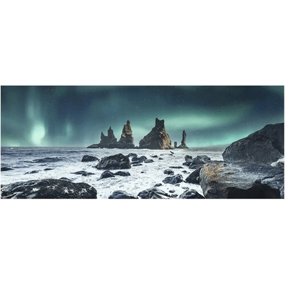 Obraz na plátně Canvas silver ST831 Vik Aurora 60 x 150 cm