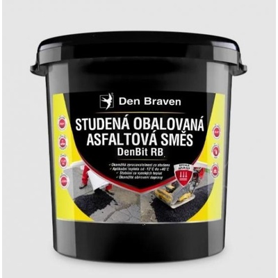 DEN BRAVEN Studená obalovaná asfaltová směs DenBit RB 25kg (kbelík)