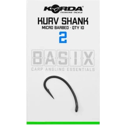 Korda Basix Kurv Shank Micro Barbed 10ks vel. 2