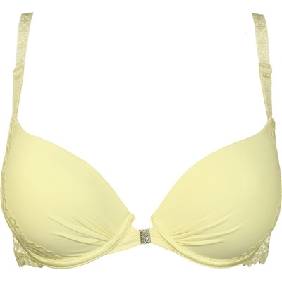 Geraldine Color bra s předním i zadním zapínáním světle žlutá