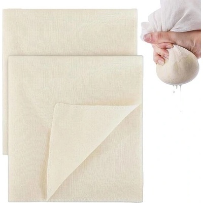 KituT 2 ks sýrových utěrek na scezení, pratelné a opakovaně použitelné, mušelínové utěrky 50 * 50 cm na