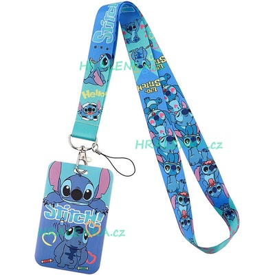 Šňůrka na krk 22402 s cedulkou Lilo a Stitch