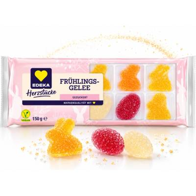 Edeka Herzstücke jarní želé zajíčci a vajíčka v cukru 150 g