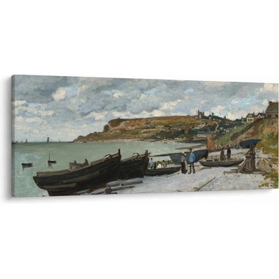 Obraz - Claude Monet, Sainte Adresse, reprodukcia, jednodielne 120x50 cm