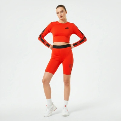 PUMA VOGUE x Tight Dámské kraťasy Fiery Red