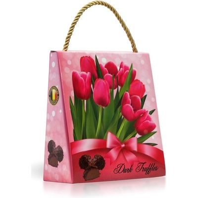 Selllot Hořké čokoládové lanýže s vločkami z hořké čokolády Tulipány 250 g
