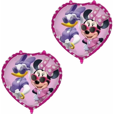 SMART Balón fóliový srdce Myška Minnie a Daisy 46 cm