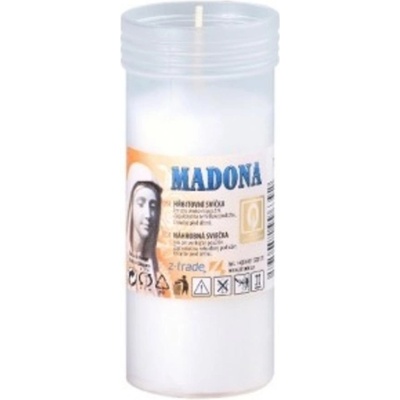Madona Náhrobná sviečka biela 70 g