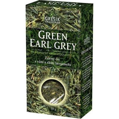 Grešík Čaje 4 světadílů zelený čaj Green Earl Grey 70 g