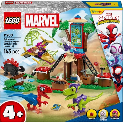 LEGO® Marvel Spidey a jeho úžasní přátelé 11200 Spidey, Gobby a raptoří bitva na základně na stromě
