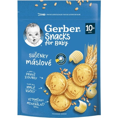 Gerber Snacks for Baby Maslové sušienky 180 g