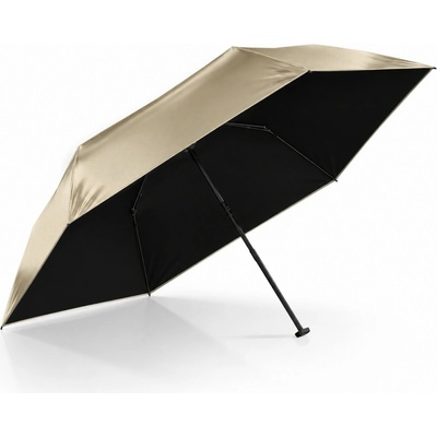 Knirps US.050 Metallic with black dámský skládací plochý deštník