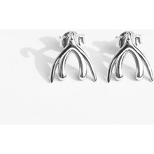 Biird Clitoris Earrings, strieborné náušnice s klitorisom