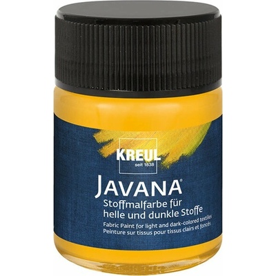 Javana farba na svetlý a tmavý textil 50 ml zlatá žltá